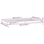 Massivholzbett ohne Matratze 100x200 cm Kiefernholz
