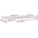 Massivholzbett ohne Matratze 80x200 cm Kiefernholz