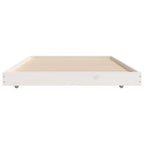 Massivholzbett ohne Matratze Weiß 75x190 cm Kiefernholz