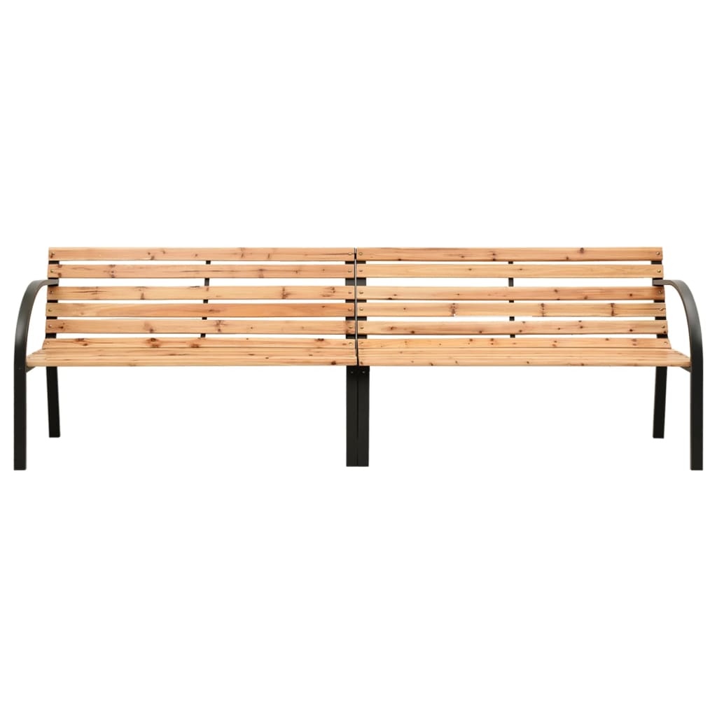 Doppel-Gartenbank 225 cm Massivholz Tanne