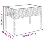 4-tlg. Garten-Lounge-Set mit Kissen Braun Poly Rattan