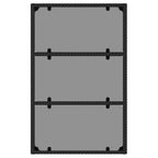 6-tlg. Garten-Lounge-Set mit Kissen Schwarz Poly Rattan