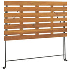 7-tlg. Bistro-Set Klappbar Massivholz Akazie und Stahl