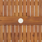 Gartentisch Klappbar 90x90x75 cm Massivholz Akazie
