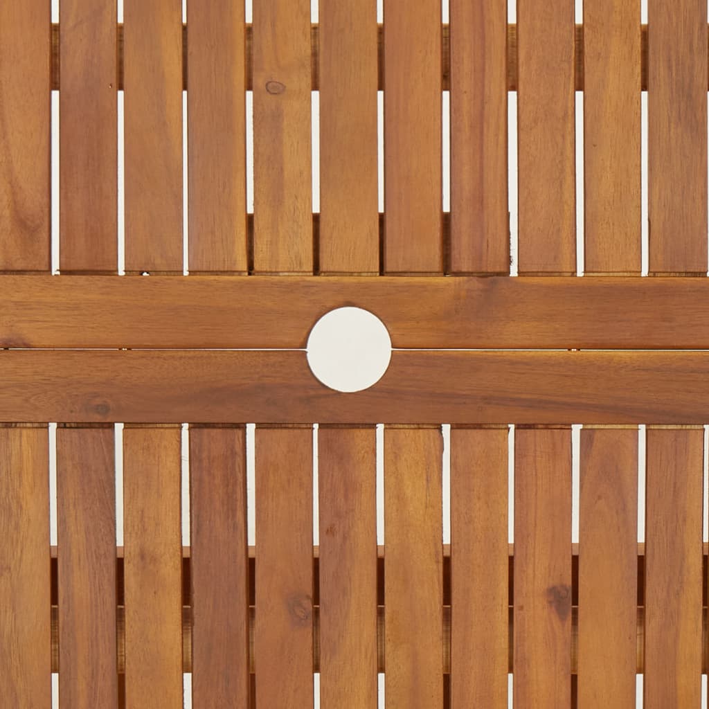 Gartentisch Klappbar 90x90x75 cm Massivholz Akazie