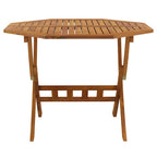 Klappbarer Gartentisch 90x75 cm Massivholz Akazie
