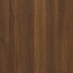 Badschrank Braun Eichen-Optik 30x30x179 cm Holzwerkstoff