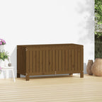 Gartentruhe Honigbraun 115x49x60 cm Massivholz Kiefer
