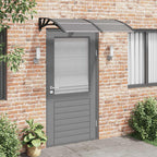 Türvordach Schwarz 150x100 cm Polycarbonat