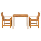 Garten Essgruppe 3 pcs Braun Massivholz Akazie