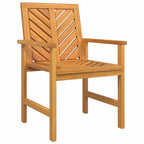 Garten Essgruppe 7 pcs Braun Massivholz Akazie