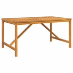 Garten Essgruppe 7 pcs Braun Massivholz Akazie