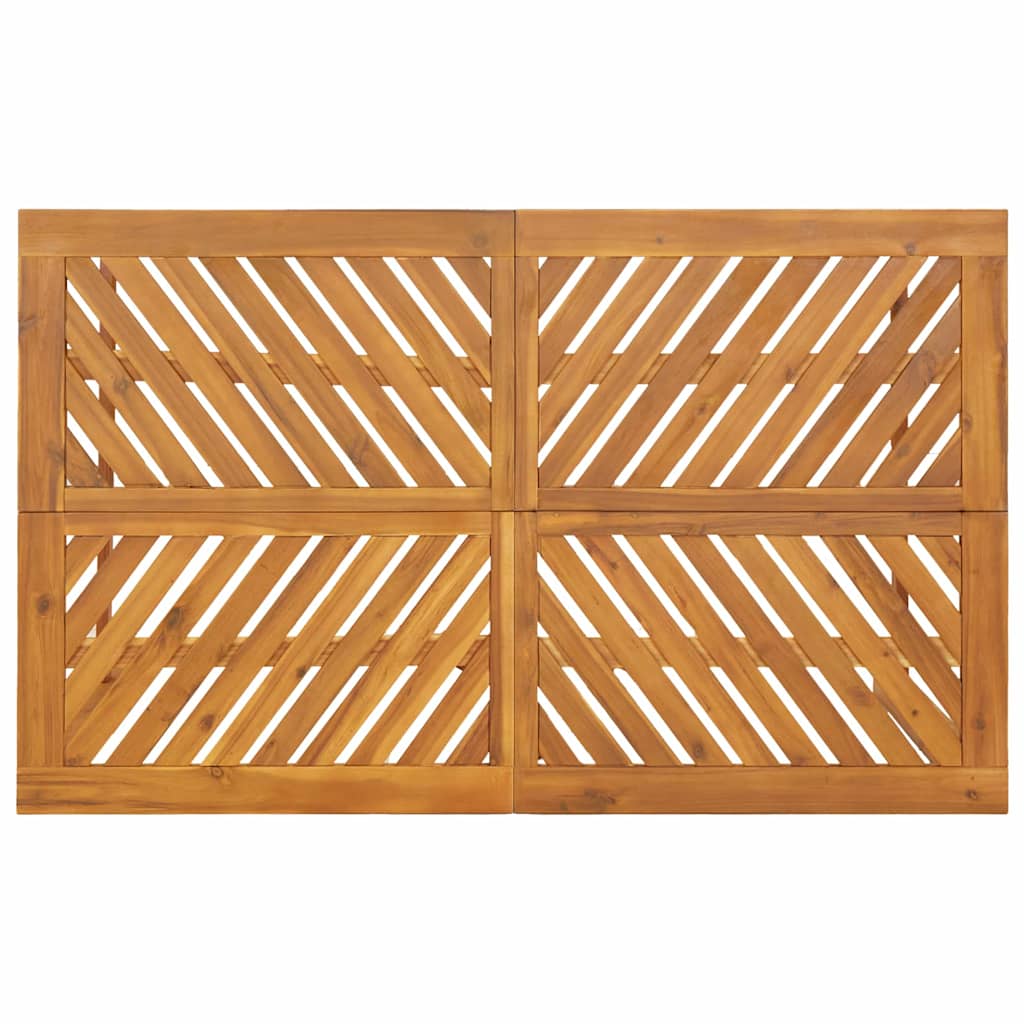 Garten Essgruppe 7 pcs Braun Massivholz Akazie