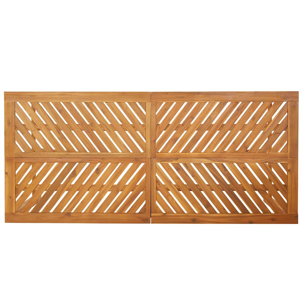 Garten Essgruppe 7 pcs Braun Massivholz Akazie