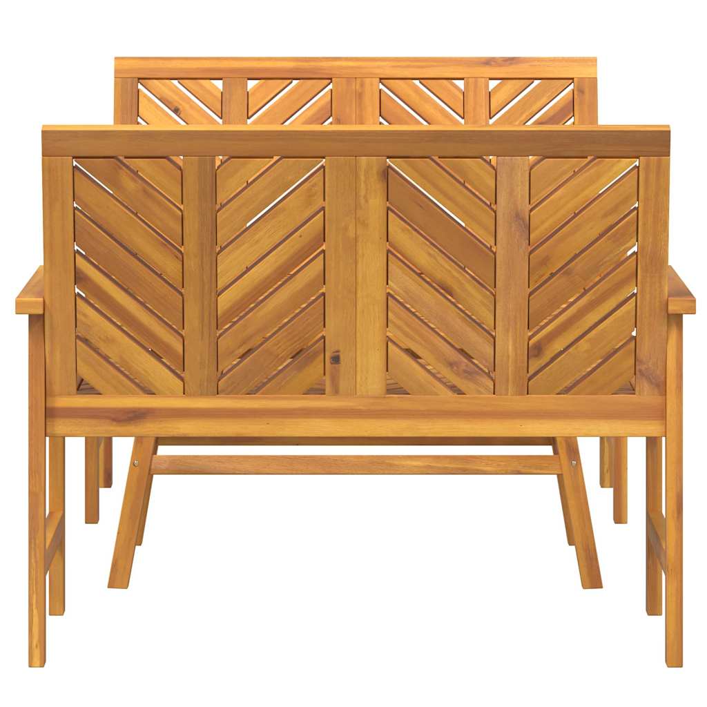 Garten-Lounge-Set 3 pcs Braun Massivholz Akazie
