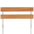 3-tlg. Bistro-Set Klappbar Massivholz Akazie und Stahl