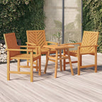Garten-Essstühle 3 Stk. Massivholz Akazie