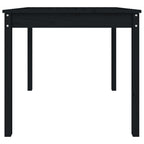 Gartentisch Schwarz 82,5x82,5x76 cm Massivholz Kiefer