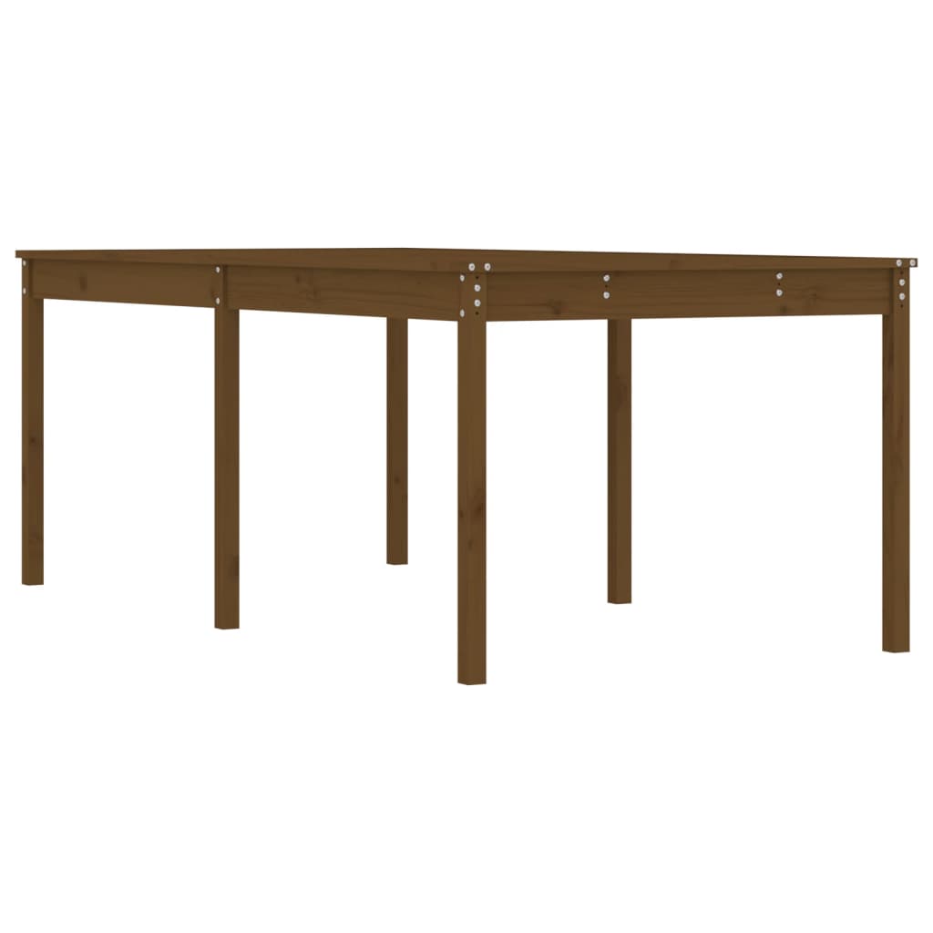 Gartentisch Honigbraun 203,5x100x76 cm Massivholz Kiefer