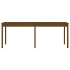 Gartentisch Honigbraun 203,5x100x76 cm Massivholz Kiefer