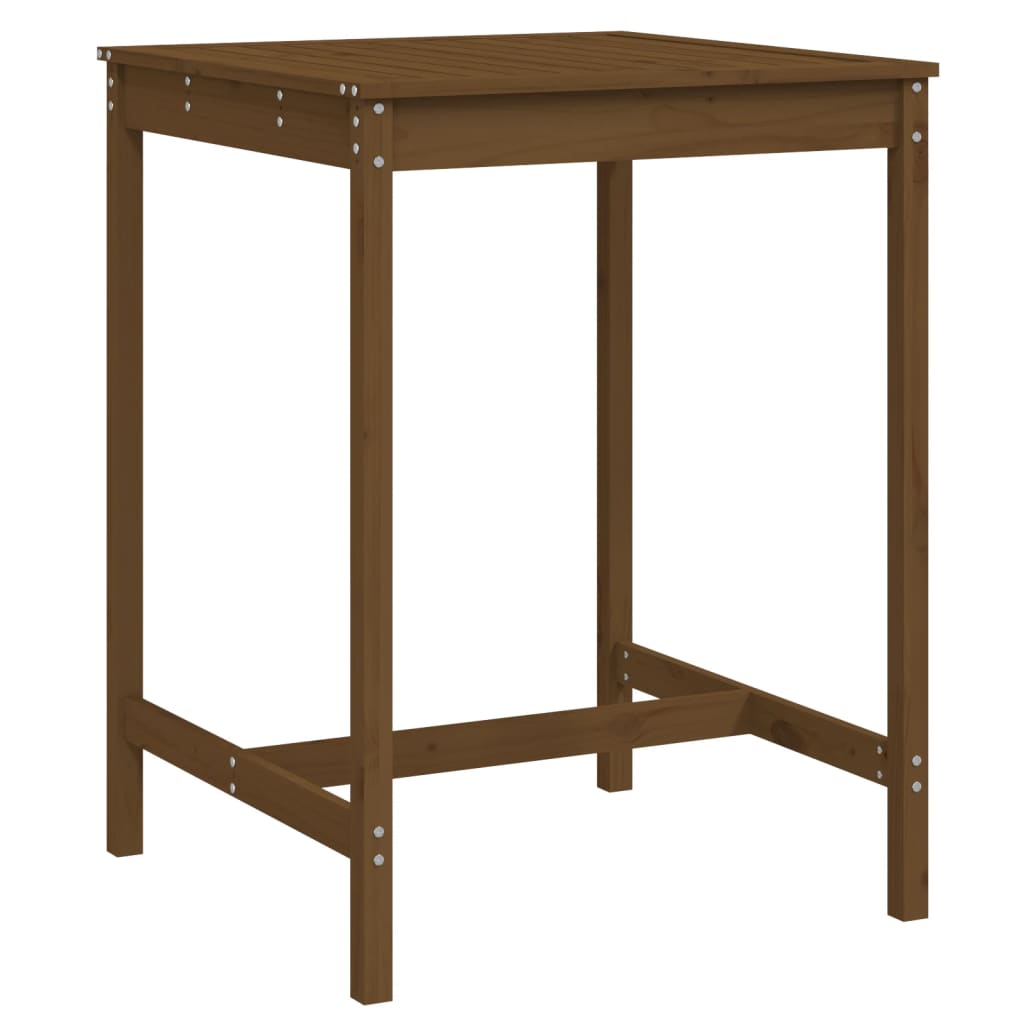 Gartentisch Honigbraun 82,5x82,5x110 cm Massivholz Kiefer