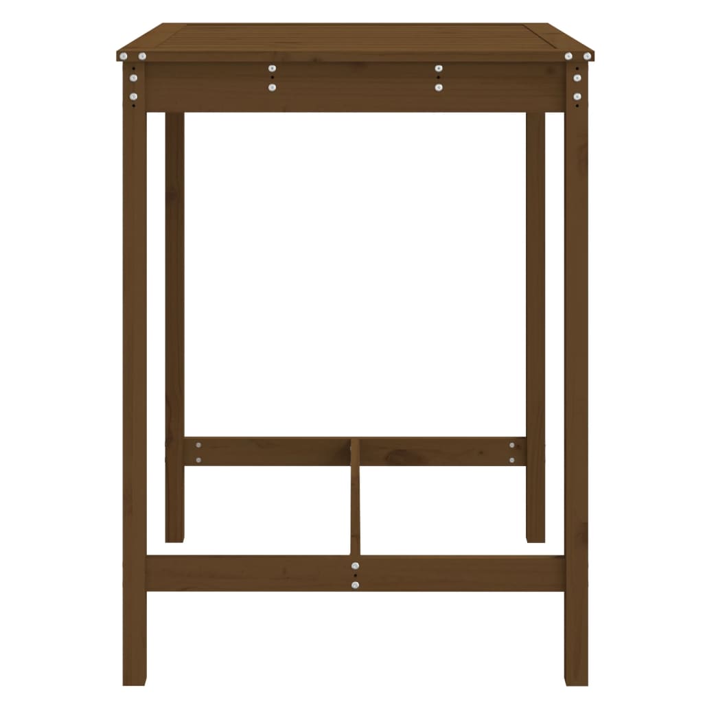 Gartentisch Honigbraun 82,5x82,5x110 cm Massivholz Kiefer