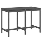 Gartentisch Grau 159,5x82,5x110 cm Massivholz Kiefer