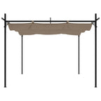 Pergola mit Schiebedach Taupe 295x292x230 cm