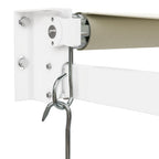 Markise Einziehbar Creme 3,5x2,5 m Stoff und Aluminium