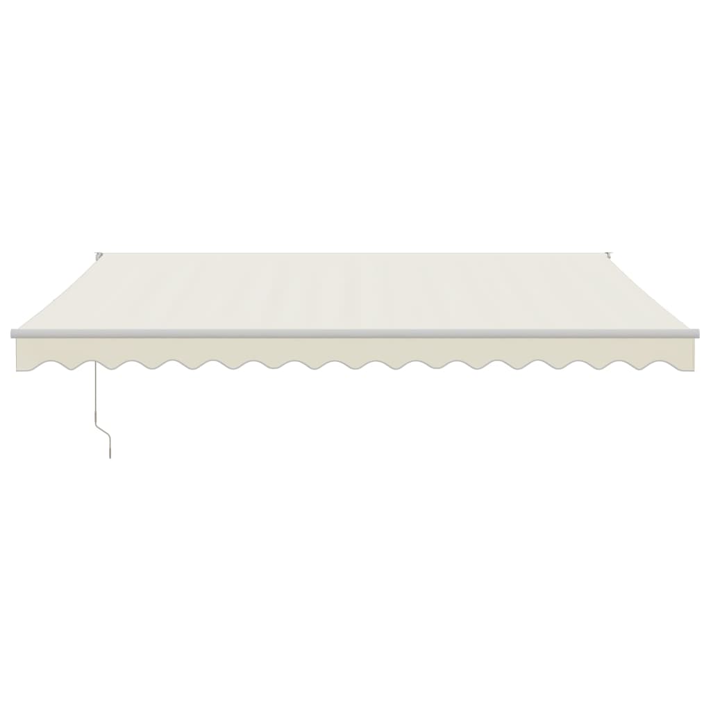 Markise Einziehbar Creme 4,5x3 m Stoff und Aluminium