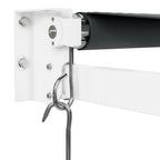 Markise Einziehbar Anthrazit 3x2,5 m Stoff und Aluminium