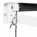 Markise Einziehbar Anthrazit 3,5x2,5 m Stoff und Aluminium