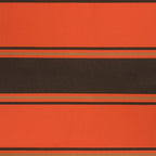 Markise Einziehbar Orange und Braun 3x2,5 m Stoff und Aluminium