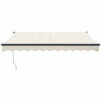 Markise Einziehbar Creme 3x2,5 m Stoff und Aluminium