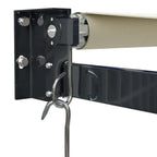 Markise Einziehbar Creme 5x3 m Stoff und Aluminium