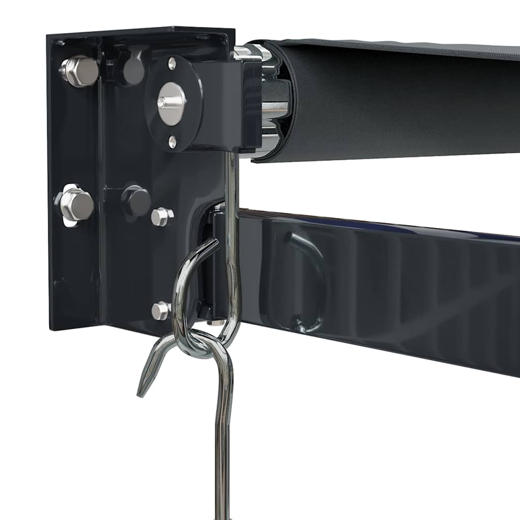 Markise Einziehbar Anthrazit 4,5x3 m Stoff und Aluminium