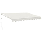 Elektrische Markise mit Kurbel Creme 3,5x2,5 m