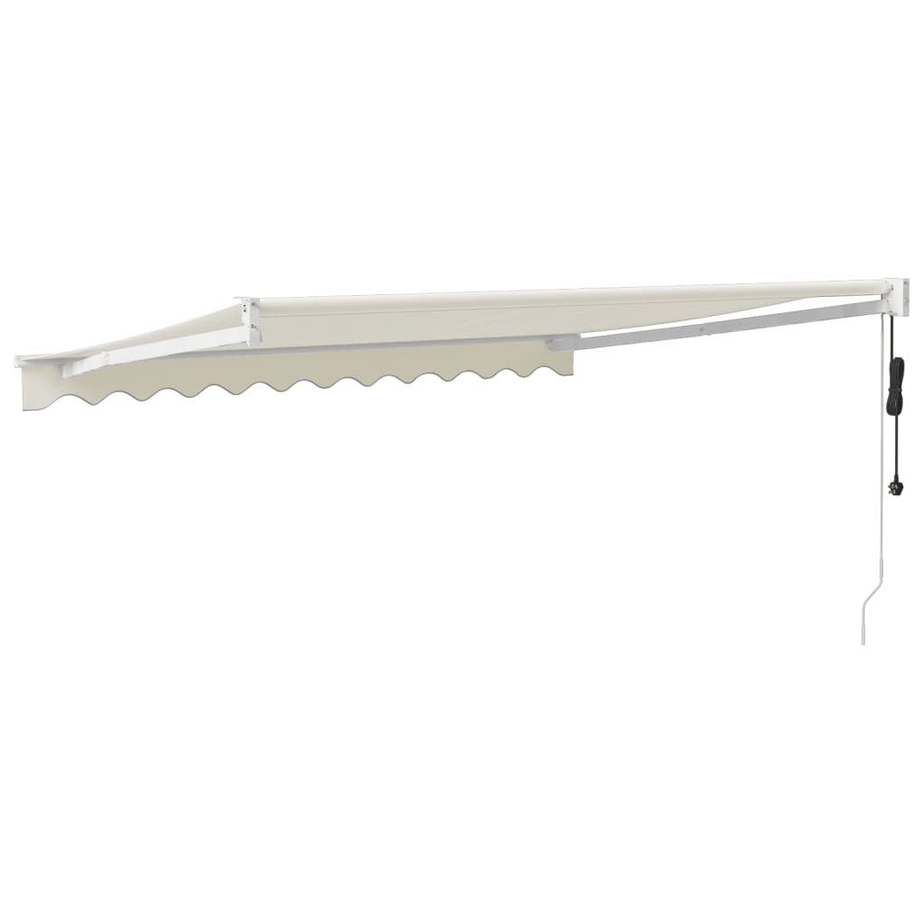 Elektrische Markise mit Kurbel Creme 3,5x2,5 m