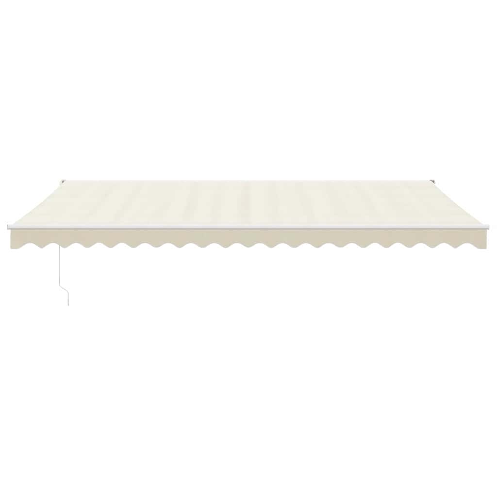 Elektrische Markise mit Kurbel Creme 5x3 m