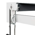 Elektrische Markise mit Kurbel Anthrazit 4,5x3 m