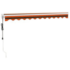 Elektrische Markise mit Kurbel Orange und Braun 3,5x2,5 m