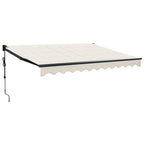 Elektrische Markise mit Kurbel Creme 3x2,5 m