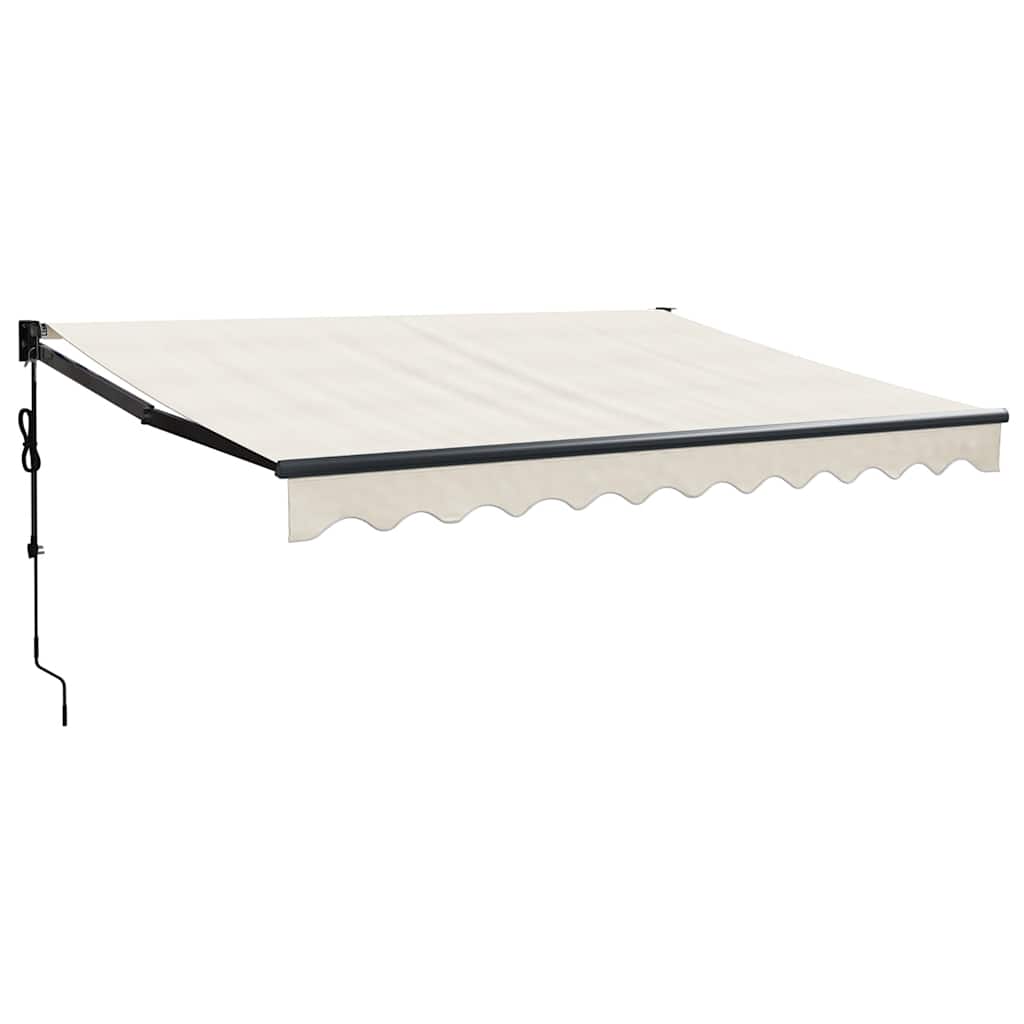 Elektrische Markise mit Kurbel Creme 3x2,5 m