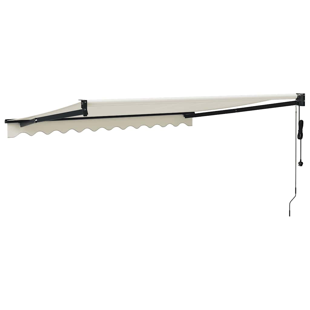 Elektrische Markise mit Kurbel Creme 3x2,5 m