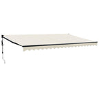 Elektrische Markise mit Kurbel Creme 5x3 m