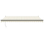 Elektrische Markise mit Kurbel Creme 5x3 m