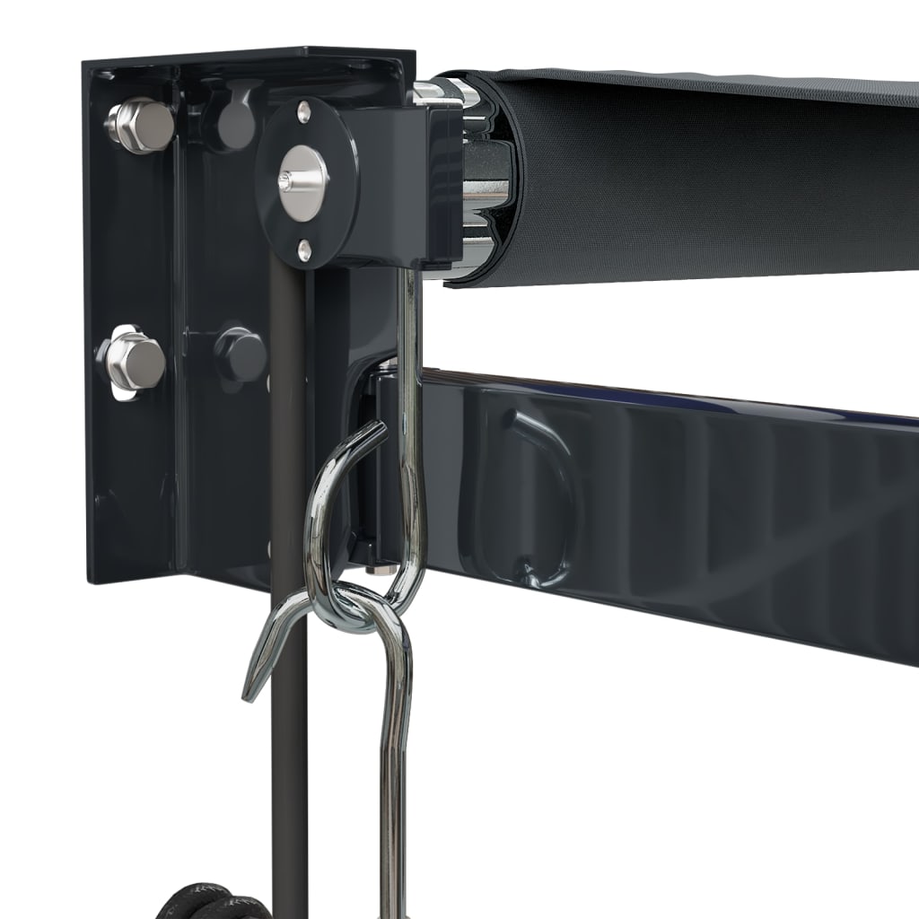 Elektrische Markise mit Kurbel Anthrazit 3x2,5 m