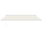 Markise Einziehbar Creme 4x3 m Stoff und Aluminium