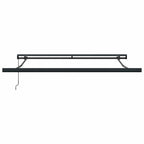 Markise Einziehbar Orange und Braun 3x2,5 m Stoff und Aluminium