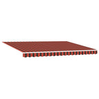 Markise Einziehbar Orange und Braun 4x3 m Stoff und Aluminium